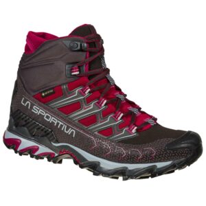 La Sportiva Ultra Raptor II Mid Gtx Dame Hikingsko Carbon/Red Plum