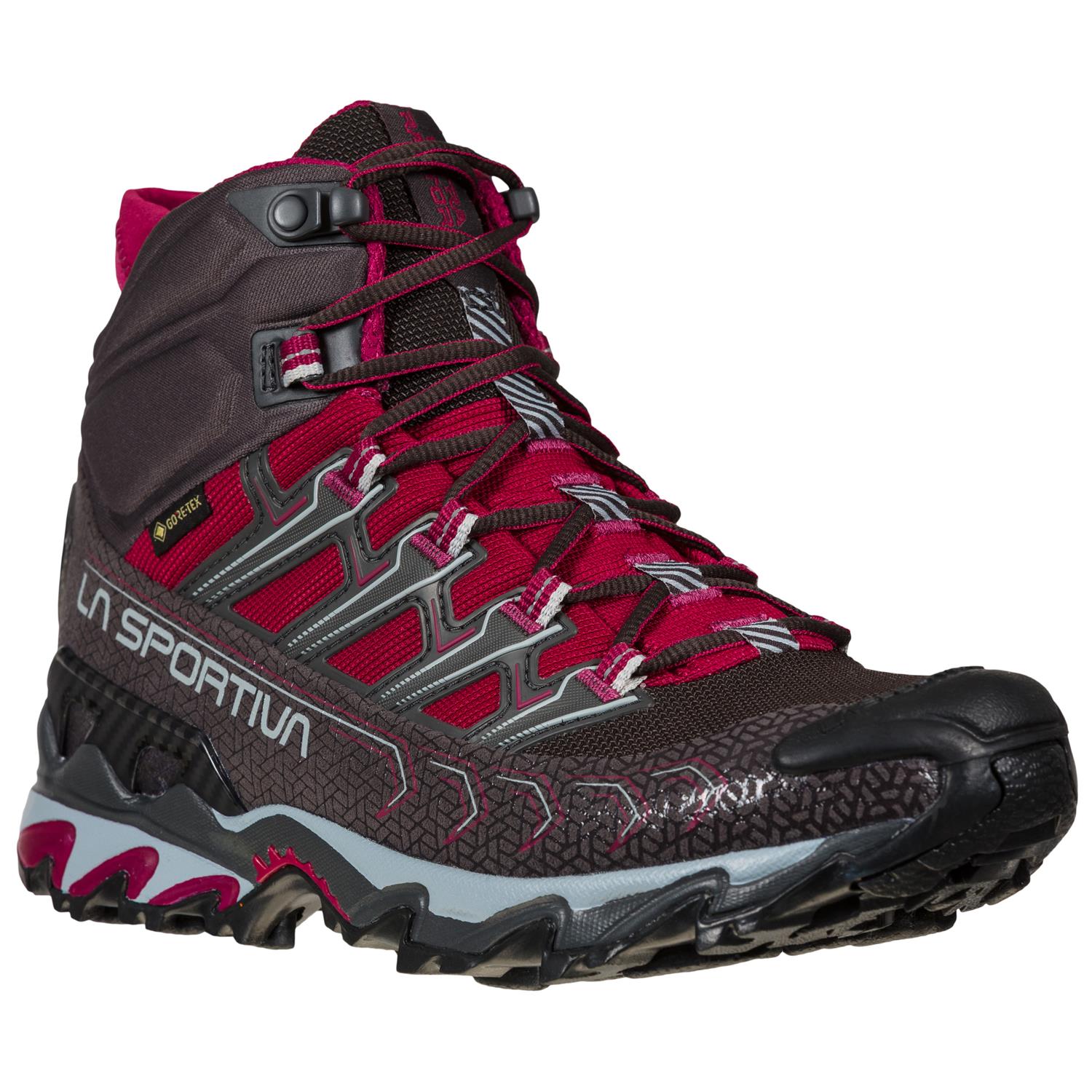 La Sportiva-Ultra Raptor II Mid Gtx Dame Hikingsko Carbon-Red Plum-LA34D-Sporten Bagn-2