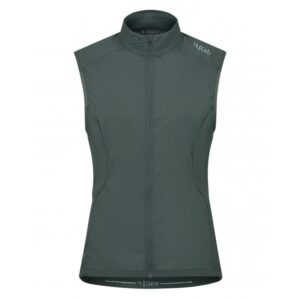 Rab Cinder Windveil Vest Dame Grønn