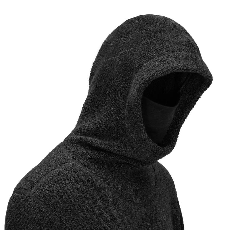 Aclima Reborn Terry Pullover Unisex Sort - Bilde 3