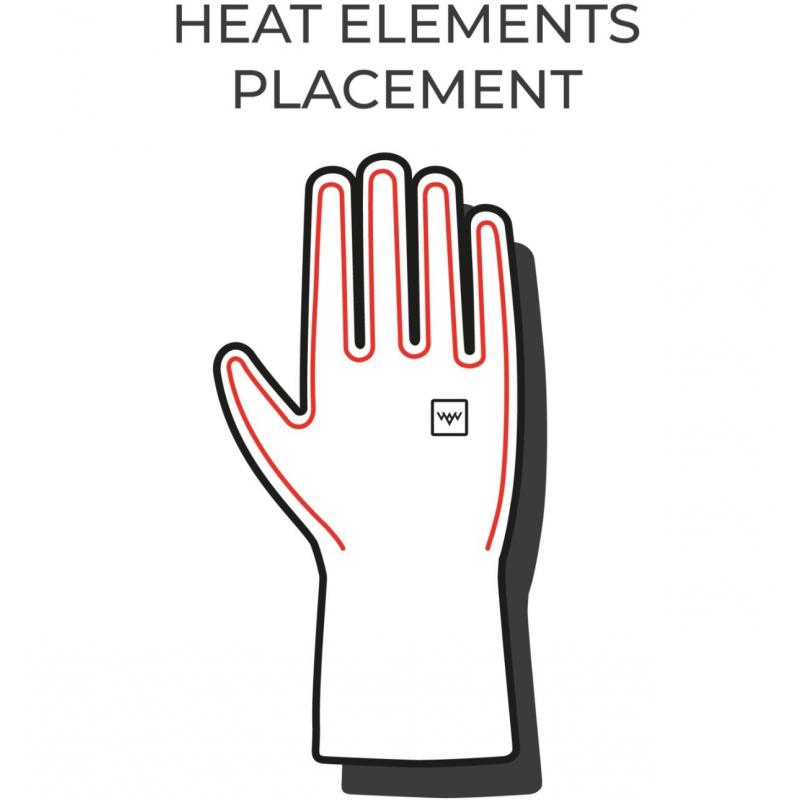 Heat Experience Heated Everyday Gloves Sort - Bilde 3