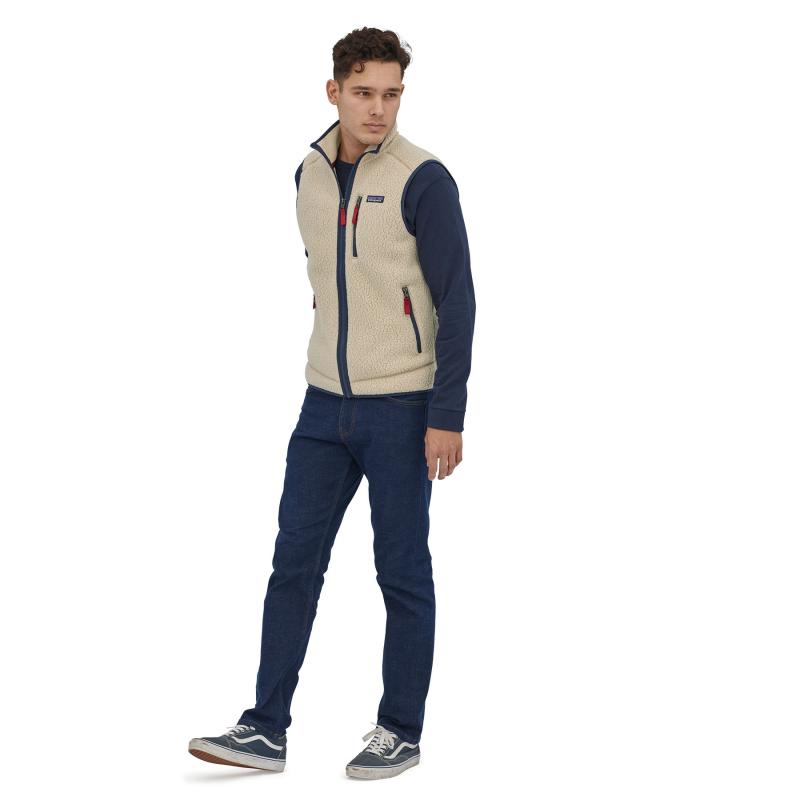 Patagonia Retro Pile Vest Herre Hvit - Bilde 3