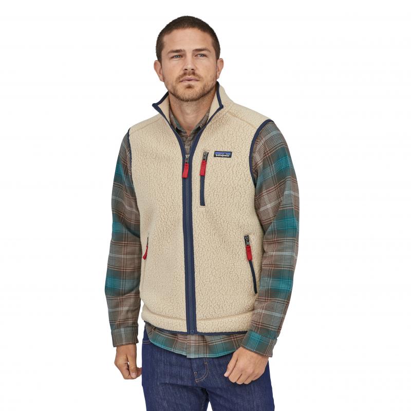 Patagonia Retro Pile Vest Herre Hvit - Bilde 5