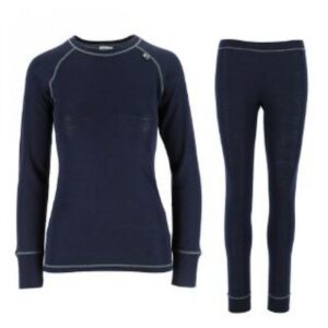 Twentyfour Finse Ullundertøy Dame Sett Marine