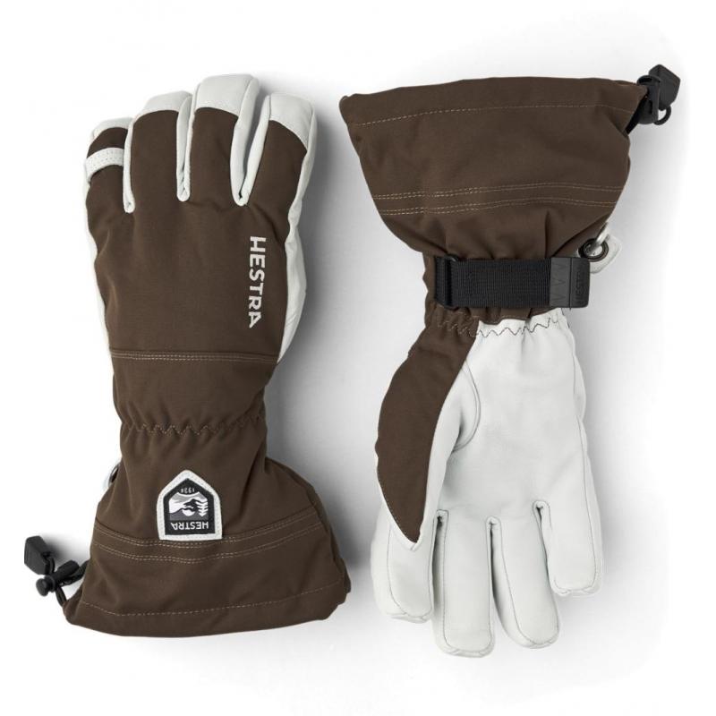 Hestra Army Leather Heli Ski Hanske Espresso